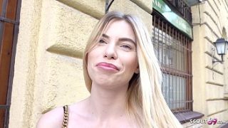 First Anal Fuck For Slim Student Melina In A Real Street Casting