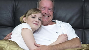 Voluptuous Blonde Arches Her Back, Begging For Grandpa’s Thick, Throbbing Cock To Plunge Deep Inside Her.