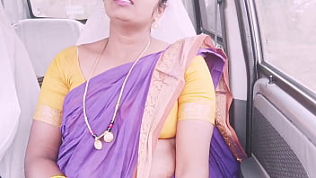 Sultry Indian Maid Gets Wild In The Backseat With Dirty Telugu Whispers.