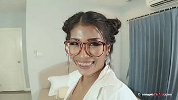 Hot Asian Teacher Takes A Full Load In Class