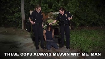 Curvy Milf Cops Dominate Black Suspect In Forced Interrogation