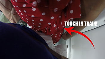 Squeezing My Tits Against A Stranger’s Hard Cock On The Crowded Train—he Groaned When I Stroked Him Through His Pants.