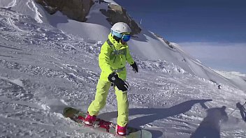 Glazed On The Ski Lift: A Public 4k Facial In The Snow, Parts 1 And 2