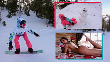 Amia Miley’s Craving A Snowman And A Hard Cock To Ride With Her Fat, Bouncing Ass