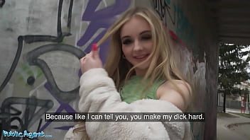 A Sultry Blonde Brit Babe Gets Her Public Agent Fantasy Fulfilled With A Raw Outdoor Blowjob And Rough Fucking In Broad Daylight.