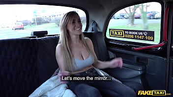 Her Massive Natural Tits Jiggle Wildly As She Gets Pounded In The Back Of The Fake Taxi