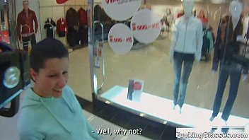 Glasses Get Fucked – Teen Mazy’s Public Restroom Blowjob Orgasms