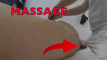 Secret Massage Room Footage Captures Curvy Wife’s Hands Wandering To The Masseur’s Hard Cock