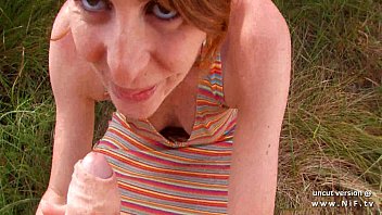 Amateur French Ginger Slut Gets Her Ass Pounded And Takes A Hot Load To The Mouth Outdoors