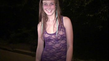 Innocent Blonde Teen Slut Begs For A Public Gangbang With Random Strangers