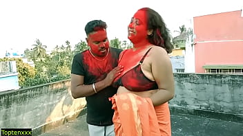 Lucky 18-year-old Tamil Stud Takes Two Horny Milf Bhabhis In Hardcore Threesome Action
