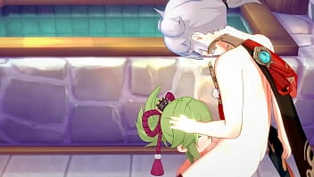 Kazuha Dominates Kuki Shinobu In Raw, Unfiltered Genshin Impact Hentai Fuckfest