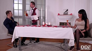 Raven-haired Beauty Valentina Ricci Gets Her Tight Holes Stretched By Two Massive, Throbbing Cocks