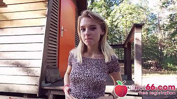 Innocent Young Lily Ray Gets Railed Hard Behind The Abandoned Shed And Gulps Down Every Last Drop Of His Thick, Hot Cum!