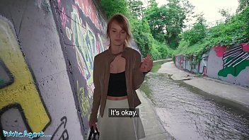A Fiery Redhead Gets Railed Hard In A Dark Tunnel By A Stranger