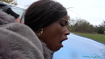 Sultry British Ebony Queen Kiki Minaj Gets Ravaged Outdoors By Public Agent
