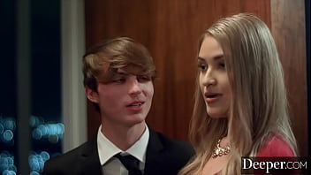 Spoiled Gold Digger Gets A Taste Of Forbidden Lust When Her Boyfriend’s Daddy Takes Her Deeper.