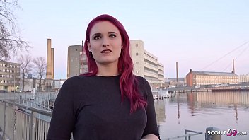 German Scout – Redheaded Student Melina Gets Fucked For Cash In Street Casting