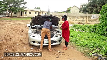 Curvaceous Ebony Goddess Settles Her Debt With The Mechanic Through A Steamy, Passionate Encounter