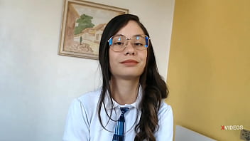 Innocent Schoolgirl In Uniform Gets Her Tight Ass Filled With Hot Cum