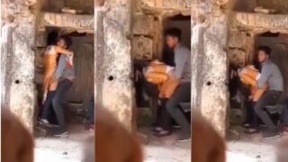 A Lustful Man Takes His Girlfriend Hard In The Crumbling Ruins Of An Ancient Site