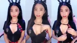 Costume Hostess Gets Down And Dirty, Teasing The Bad Boy With Her Wifey Moves