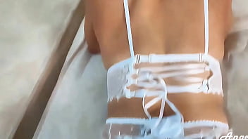 Wedding Night Seduction: A Latina Bride Dons Lace And Garters To Offer Her First Taste Of Passion