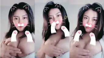 Brutal College Student Roughly Squeezes Big Tits