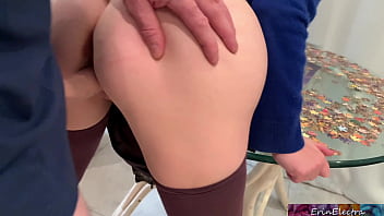 Stepmom’s Bare Tits Beckon For A Wild Living Room Fuck