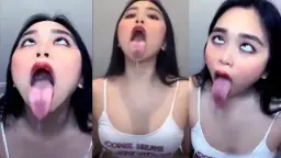 Ambiyah Sticks Out Her Tongue For A Cumshot