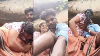Wet And Wild Outdoor Blowjob: Tamil Girl Deepthroats Her Lover’s Cock Under The Open Sky