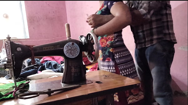 Desi Bhabhi Gets Drilled By Uncle While Sewing