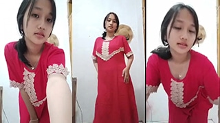Nadia’s Seductive Red Slave Dress