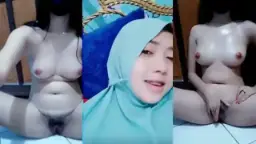Ukhty Miss Bebel Takes Off Her Hijab And Plays With Herself Naked