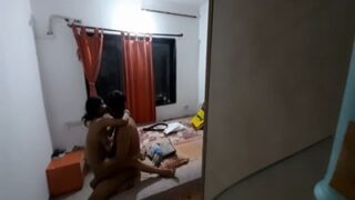 Indian Lovers Fucking On The Edge Of A Bed