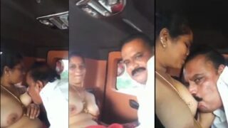 Kannada Politician Gets Wild Outdoors, Sucking Tits In A Car.