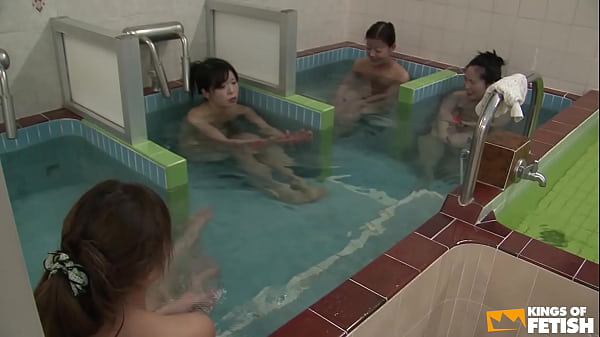 Japanese Sluts Get Wet In The Shower While Some Creepy Dude Fingers Them.
