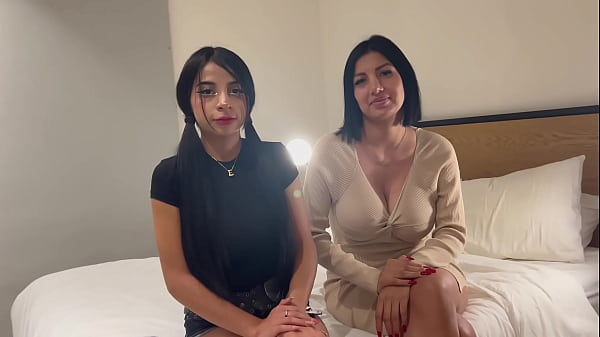 19-year-old With Massive Natural Tits Takes Her Stepmom To Her First Porn Audition